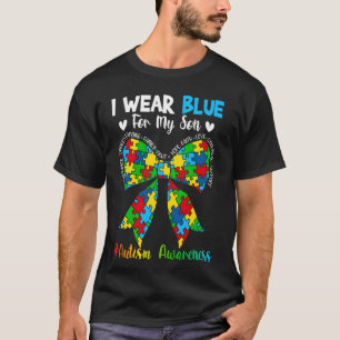 Blau für meinen Sohn Autismus-Bewusstsein Mutter e T-Shirt