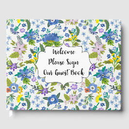 Blau Gästebuch