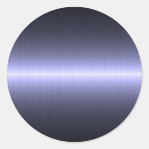 blau gebürstet stark runder aufkleber