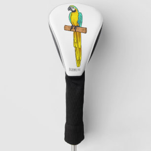 Blau-Gelb-Cartoon Golf Headcover