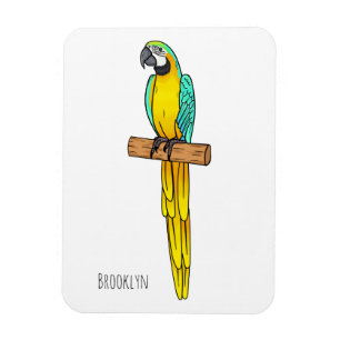 Blau-Gelb-Cartoon Magnet
