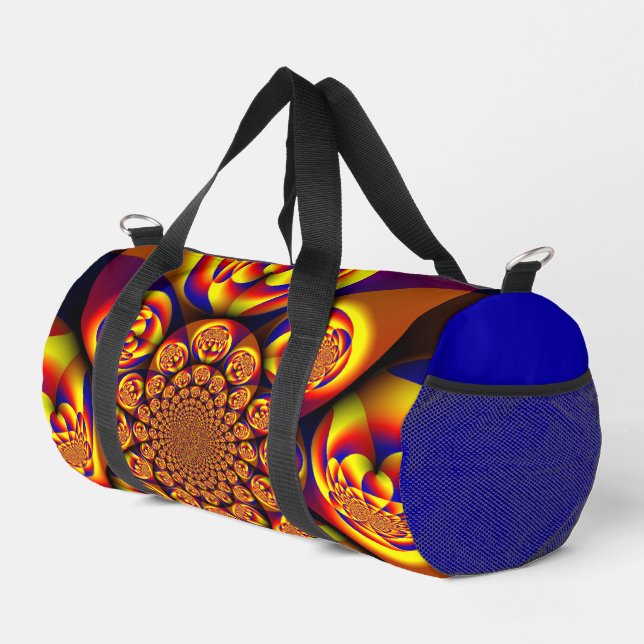 Blau, Gelb, Goldmini Duffle Bag (Rechte Ecke)