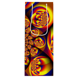 Blau, Gelb, Goldmini Geschenktüte Für Weinflaschen