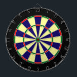 blau, gelb, grün, rot - Metallkarton Dartscheibe<br><div class="desc">Blauer,  hellgelber,  grüner und roter Metallkäfig Dartboard mit schwarzem Ziffernblatt wird Ihrer Mannhöhle Stunden Spaß machen. Das kann aber für jeden in der Familie genutzt werden. Die Farben Rot,  Braun,  Blau,  Gold und vieles mehr sind in majestätischen Farben gehalten.</div>