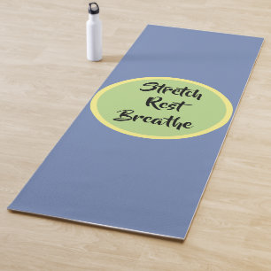 Blau Gelb Grün Strecken Ruhen Atmen Yogamatte