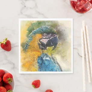 Blau-Gelb-Maca (Ara ararauna) Serviette
