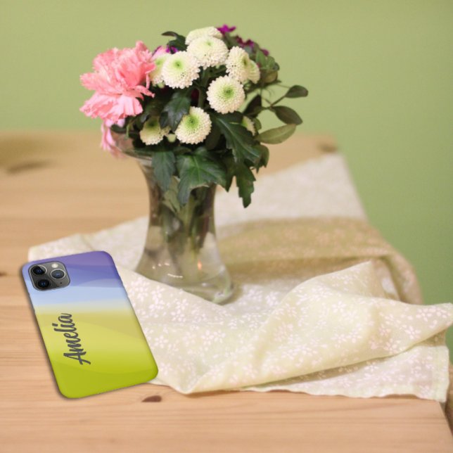 Blau gelb mit Namen Case-Mate iPhone Hülle (Von Creator hochgeladen)