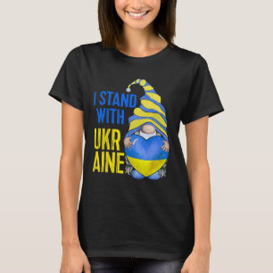 Blau Gelb Ukraine Garten Gnom Ukrainische Flagge T T-Shirt