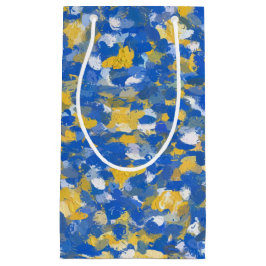 Blau, Gelb und Weiß Kleine Geschenktüte