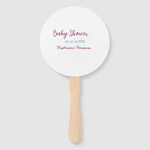 Blau gelbe Babyshower Name Datum Tier Ohr süß Fächer