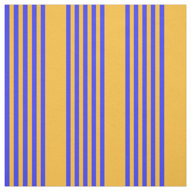 Blau-gelbe Fünf-Streifen-Muster Stoff (Muster)