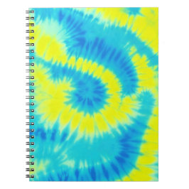 Blau-Gelbe Gefärbte Krawatte Notizblock