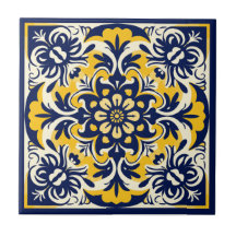Blau-gelbe mexikanische Tile - # 2