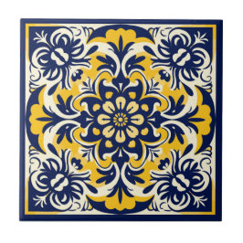 Blau-gelbe mexikanische Tile - # 2 Fliese