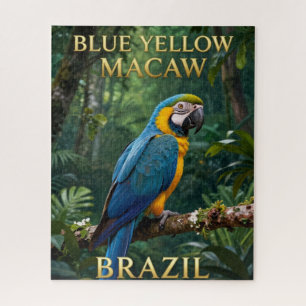 🦜 Blau-Gelber Ara Brasilianischer Regenwald Puzzle