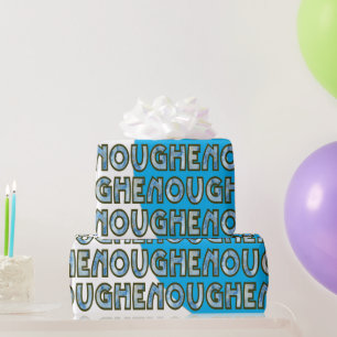 Blau genug Inspirationsverstärkende Typografie Geschenkpapier