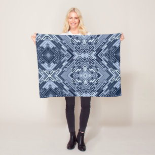 Blau geometrisch abstraktes Decke