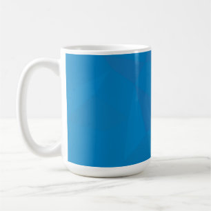 Blau, geometrisch, cool, einzigartig, trendig kaffeetasse