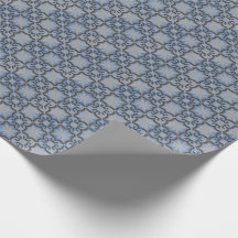 Blau-geometrisches marokkanisches Muster