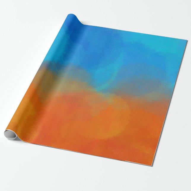 Blau Geschenkpapier (Ungerollt)