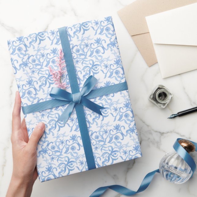 Blau Geschenkpapier (Schenken)