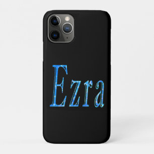 Blau gestalteter Name Ezra, Case-Mate iPhone Hülle