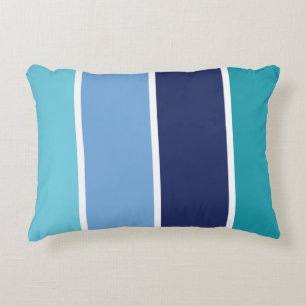 blau gestreift dekokissen