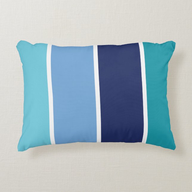 blau gestreift dekokissen (Vorderseite)