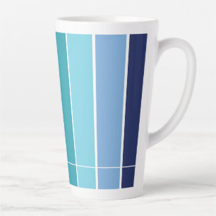 blau gestreift milchtasse