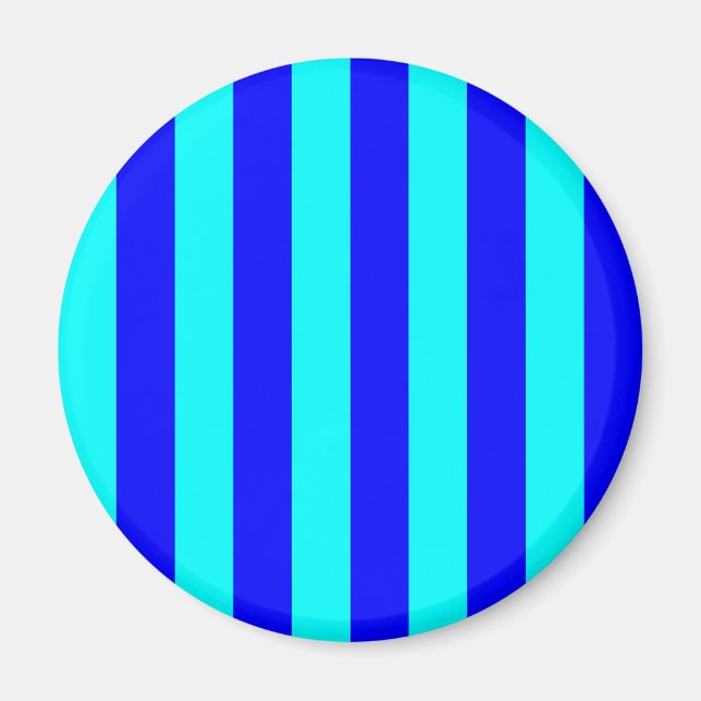 Blau gestreifter Magnet (Vorne)