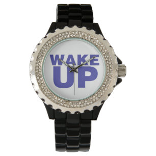Blau geweckt armbanduhr