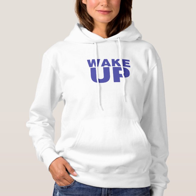 Blau geweckt hoodie (Vorderseite)