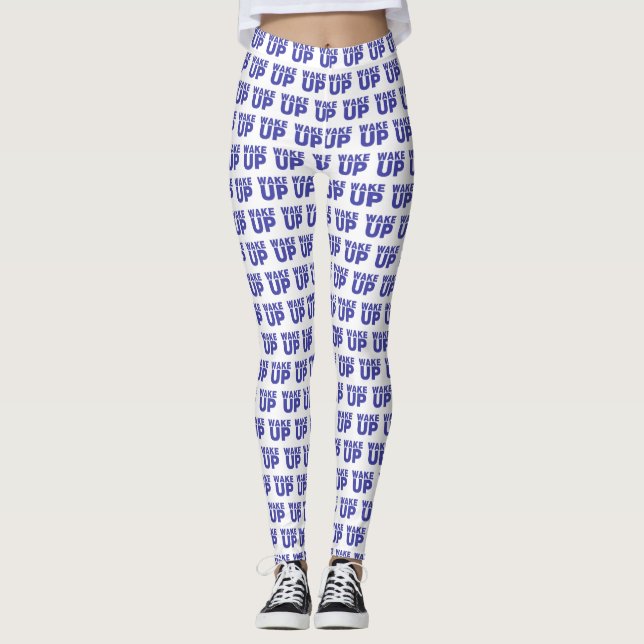 Blau geweckt leggings (Vorderseite)