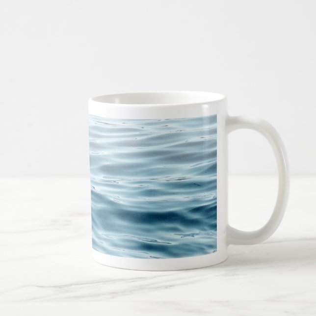 Blau gewellt kaffeetasse (Rechts)