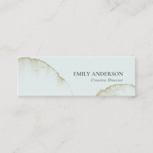 BLAU GOLD ABSTRAKTEN BIO MINI VISITENKARTE