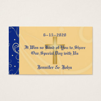 Blau, Gold, Christliches Kreuz, Damaskus Hochzeits