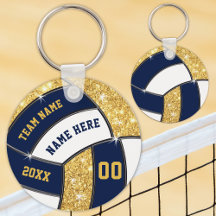 Blau, Gold, White Volleyball Geschenke BULK oder k