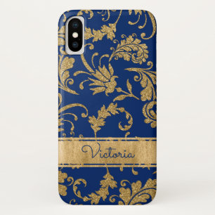 Blau, GoldblumenCase-Mate iPhone X Fall Case-Mate iPhone Hülle