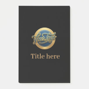 blau golden Ihr Logo Geschäftstitel Webseite edita Post-it Klebezettel
