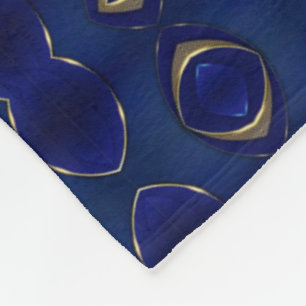 Blau-goldene abstrakte Decke