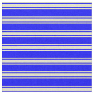Blau-Goldene Streifen/Linienmuster Stoff