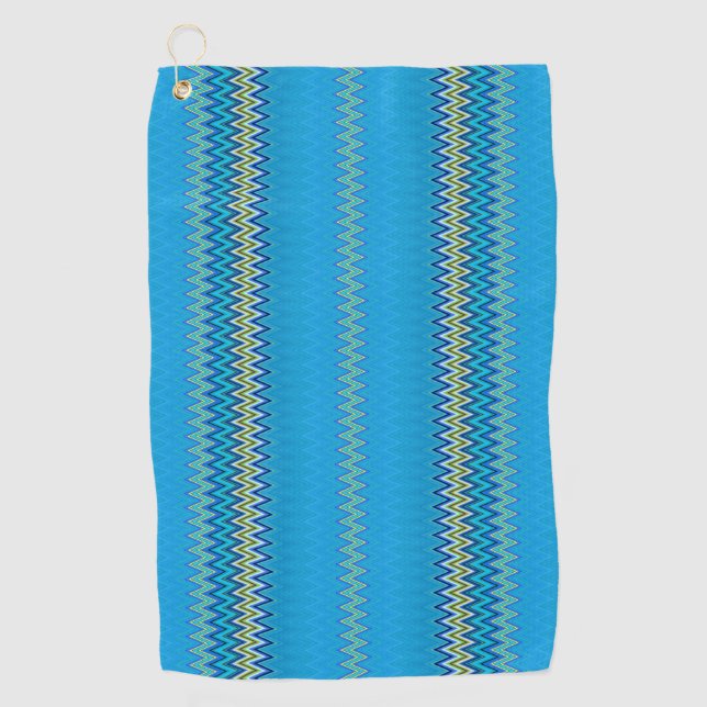 Blau Golfhandtuch (Vorderseite)