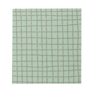 Blau-Grau-Karo Muster Sleek und praktische Notizblock