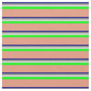 Blau, grau, leicht grau, Limon und dunkellachsfarb Stoff