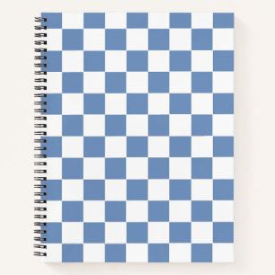 Blau/Grau und Weiß Notizbuch