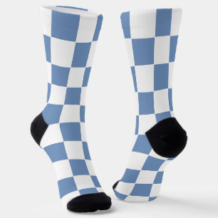 Blau/Grau und Weiß Socken