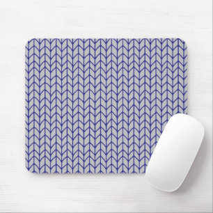 BLAU GRAUE STRICKMAUSPAD MOUSEPAD