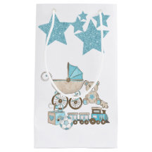 BLAU & GRAY BABY BOY TEDDY BEAR TRAINS BALLS