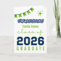 Blau & Grün benutzerdefinierte Nachrichten-Graduie