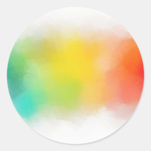 Blau Grün Pink Rot Gelb Orange Benutzerdefinierte  Runder Aufkleber